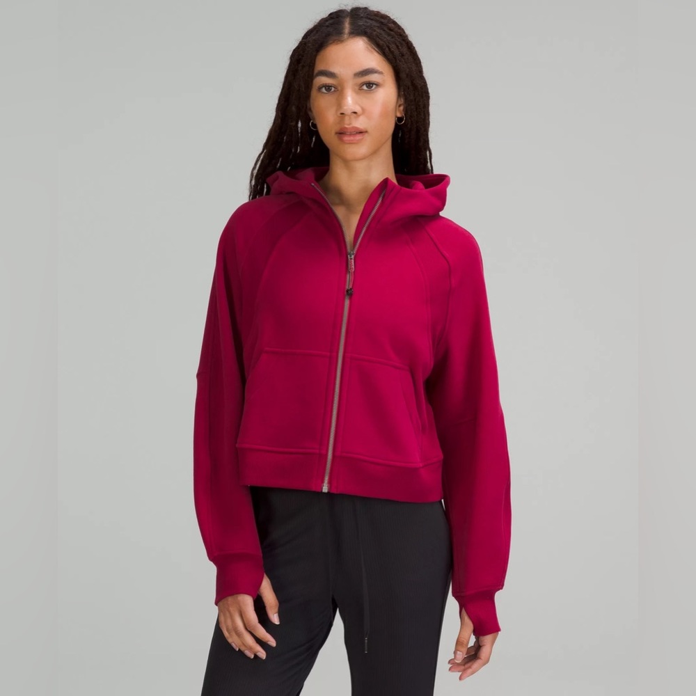 Scuba Oversized Full Zip M/L Pomegranate NWT